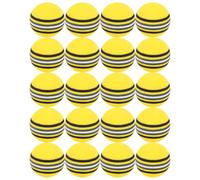 TOYANDONA 20 Piezas Pelota de Práctica de Golf EVA 42mm, Flexible y Suave | Uso en Interior para Golpeo, Ayuda de Entrenamiento, Segura, Ligera, Color Amarillo, Diseño Elástico
