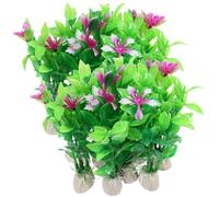 TOYANDONA 20 Piezas Planta de Acuario Falsa de PVC Verde para Decoración de Peceras y Terrarios de Reptiles, Material Suave y Resistente, Adecuado para Crear un Entorno Natural