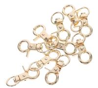 TOYANDONA 20 Unidades Cierres Metálicos para Puerta de Jaula de Pájaros en Aleación de Zinc Dorada, Clips Antiescape Fáciles de Usar y Compatibles para Jaulas de Mascotas en Uso Doméstico