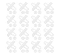 TOYANDONA 20 Unidades Clip Separador para Pecera Blanco de Abs Ventosa, Compatible Varios Grosores de Vidrio para Divisores de Tanque de Acuario