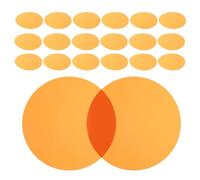 TOYANDONA 20 Unidades Filtros de Luz Autoadhesivos 66 Mm Diámetro, Película de Filtro de Luz Cálida Naranja, Kit para Lámparas y Focos, Adecuado para Ambiente Acogedor en Hogar y Oficina