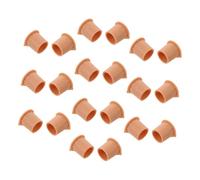 TOYANDONA 20 Unidades Tapones para Agujero de Valla de Piscina 1 Pulgada PVC Marrón