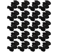 TOYANDONA 200 Piezas Mini Lazos de Cinta Negros de 2,2x2cm Hechos a Mano, Resistentes y Fáciles de Colocar para Manualidades y Decoración Artesanal