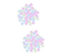 TOYANDONA 200 Piezas Pegatinas De Estrellas Para Dormitorio Decoraciones Artísticas De Pared De Estrellas Pegatinas De Luminosa Para Niños Pegatinas Para Niños Pegatinas Fluorescentes