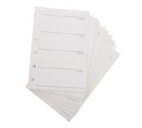 TOYANDONA 200 Unidades Recambios para Agenda Semanal A7 de Papel Perforado 6 Agujeros, Insertos Semanales de Doble Cara 120gsm para Carpetas de 6 Anillas, Portátil y Creativo para Journaling