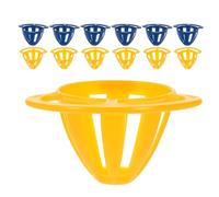 TOYANDONA 20piezas Comedero para Pájaros Colgante De Cestas para Periquitos y Loros Incluye Alimentador De Frutas y Verduras para Jaulas De Pájaros Juguete De Pelota De Roca