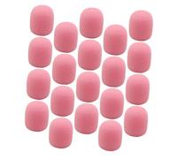 TOYANDONA 20piezas Cubiertas De Esponja Para Micrófono De Solapa Protección Windproof y Reducción De Ruido Para Entrevistas y Rendimiento Escénico Material Suave y Duradero