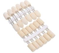 TOYANDONA 24 Piezas Brocas para Pulir de Lana, Cabezales Cilíndricos de Fieltro, Vástago de 1/8 Pulgadas, para Accesorios de Pulido y Trabajos de Molienda