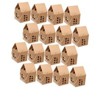 TOYANDONA 24 piezas Caja de Regalo para Dulces y Galletas Cajas Pequeñas de Casa Miniatura para Fiestas y Navidad Embalaje Decorativo para Chuches y Detalles