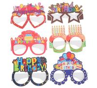 TOYANDONA 24 Piezas Gafas De Cumpleaños Anteojos De Fiesta Suministro De Cumpleaños Gafas De Fiesta De Cumpleaños Gafas Para Fiesta De Cumpleaños Suministros De Fiesta De Cumpleaños Papel