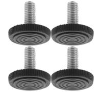 TOYANDONA 24 Piezas Niveladores Ajustables para Muebles Tornillos, Patas de Hierro y Plástico para Mejorar Estabilidad y Proteger Suelos en Oficinas y Restaurantes