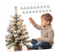 TOYANDONA 24 Piezas Plástico Adorno Navideño de Fútbol para Árbol, de