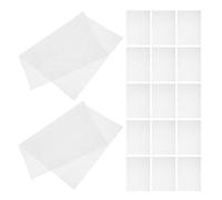 TOYANDONA 24 Piezas Tela Adhesiva para Planchar de Tejido No Tejido Blanco Distribución Uniforme de Pegamento, Ligera y Delgada, Adecuado para Desarrollo de Muestras y Pequeños Talleres