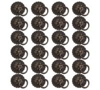 TOYANDONA 24 Piezas Tirador Decorativo de Aleación de Zinc Negro, Forma de Cabeza de León, Estilo Antiguo, para Muebles y Puerta, Decoración para Caja de Vino y Obsequio