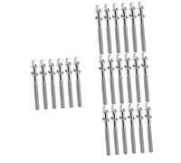 TOYANDONA 24 Piezas Tornillos De Tambor Tornillos De Lengüeta De Tambor Varillas De De Tambor Varillas De Para Tambores Tornillos De Lengüeta De De Tambor Tornillos