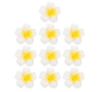 TOYANDONA 24piezas Pinzas Pelo Flores de Plumeria Estilo Hawaiano Accesorios para Fiestas de Playa y Bodas Tropicales