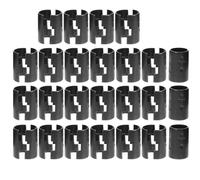 TOYANDONA 25pares Pack Clips de Bloqueo para Estanterías de Alambre Fundas de Plástico Duraderas para Postes de Resistentes y Fáciles de Instalar para Estanterías de Cocina y Almacenaje
