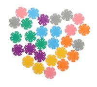 TOYANDONA 28 Piezas Fichas de Póker de Accesorios de Fichas de Prácticas Colores Mezclados Marcadores de Posición para de Golf