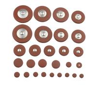TOYANDONA 28piezas Accesorios Premium Para Saxofón Almohadillas De Cuero Marrón Para Modelos De Saxofón Soprano Repuestos De Mejora Tu Práctica y Actuación