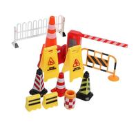 TOYANDONA 2juegos Miniatura De Barricadas De Tráfico De Modelos De Obstáculos para Escenas Urbanas Juguetes Educativos De Tráfico para Grupo y Desarrollo De Habilidades Sociales