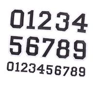 TOYANDONA 2juegos Pegatinas Autoadhesivas Números Negras Con Marco Para Camisetas Fútbol Diy Unidades Calcomanías Personalizables Para Ropa Deportiva