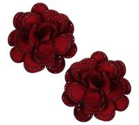 TOYANDONA 2par Zapatos y Accesorios de Boda Clips de Flores Desmontables para Zapatos Adornos Gemas de Imitación Hebillas Decorativas para Tacones y Planos