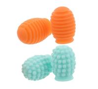 TOYANDONA 2pares Baquetas Silenciadas Puntas De Amortiguación De Silicona Accesorio De Percusión Para Practicar Batería Silenciosa Puntas Protectoras Para Instrumentos Musicales