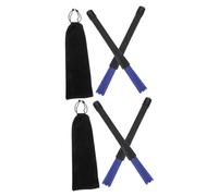 TOYANDONA 2pares Cepillos De Batería Retráctiles De Nylon Para Jazz Con Bolsa De Almacenamiento Para Principiantes y Percusionistas