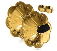 TOYANDONA 2pares Finger Cymbals Blossom Lace Hand Percussion Instrument for Dance and Music Festivals