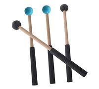TOYANDONA 2pares of Marimba Mallets for Tongue Drum and Xylophone Percussion Instrument Sticks with Comfortable Grip