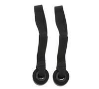 TOYANDONA 2piezas Anclaje para Puerta con Correa Resistente para Bandas De Elasticas De Entrenamiento Diseño Protector Antiarañazos Soporte Multi-Posiciones De Unidades Negras para Ejercicio