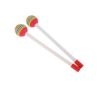 TOYANDONA 2piezas Baquetas De Marimba Para Niño Niña Mallets De Percusión Forma De Piruleta Instrumento De Música Portátil Para Xilófono y Glockenspiel