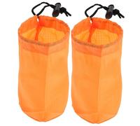 TOYANDONA 2piezas Bolsa de Almacenamiento para Camping Viajeros Bicicletas Bolsas Plegables Cordón Compactas y Ligeras para Emergencias al Aire