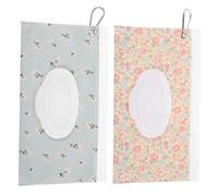 TOYANDONA 2piezas Bolsa de Toallitas Húmedas Eva Portátil Dispensadora Reutilizable para Viaje Cierre Hermético y Asa para Camping y Picnic