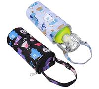 TOYANDONA 2Piezas Bolsas Térmicas para Biberones de Dibujos Animados Aislantes Colgantes para Mochilas y Carritos de Mantiene la Leche Caliente