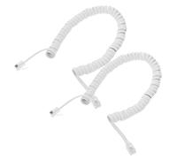 TOYANDONA 2piezas Cable Teléfono Enrollado para Teléfono Fijo Cordón Auricular Resistente y Flexible Accesorio Telefónico con Transmisión Clara Ruido Compatible con Línea Fija Uso Hogar