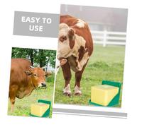 TOYANDONA 2piezas Caja De Ladrillos De para Ovejas Bandeja para Lamer Bloques De Multiusos Soporte De Plástico para Alimentación De Ganado y Caballos