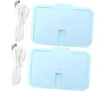 TOYANDONA 2piezas Calentador De Toallitas Húmedas Pequeño y Portátil Para Bebés Calentamiento Constante Material Abs