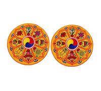 TOYANDONA 2piezas Cojín De Sonido Mallete Para Almohadilla De Canto Funda De Bordado Para Cuencos Sonoros Accesorio Espiritual De y Relajación