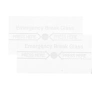 TOYANDONA 2piezas Cubiertas Para Interruptor De Alarma Contra Incendios Lámina Transparente Resistente Altas Temperaturas Para Alarma De Emergencia Manual Edificios