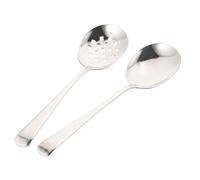 TOYANDONA 2piezas Cucharas para Servir Ranuradas de Inoxidable Utensilios para Uso Diario para Buffet y Cena Casa