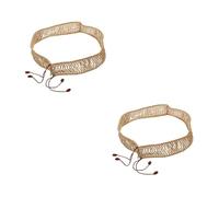 TOYANDONA 2piezas Cuerda De Yute Tejida Para Etéreo Cuerda Decorativa Vintage Protección y Soporte Para De Lengua De Acero De Rope De Arpillera Duradera y Versátil