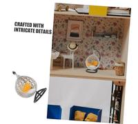 TOYANDONA 2piezas De Cesta Colgante Miniatura De Columpio para Casa De Muñecas Muebles Pequeños Decoración De Maquetas DIY