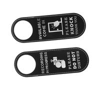TOYANDONA 2piezas Doble Cara Puerta De Privacidad Grabación Proceso Letrero Reutilizable Para y Aviso Para No Molestar