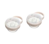 TOYANDONA 2piezas Estuche De Portachupetes Portátil Para Bebés Organizador De Chupetes Protección Antipolvo Accesorio De Viaje Para Mantener Higiénicos Los Chupetes Unidad Modelo Panda