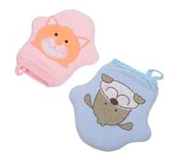 TOYANDONA 2piezas Guantes De Cartoon Para Bebés Toallas Exfoliantes y Cuidado Infantil