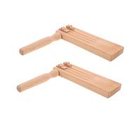 TOYANDONA 2piezas Instrumentos Orff de Madera Sonajero Tradicional Sonajero Giratorio para Fiestas de Cumpleaños Eventos Deportivos
