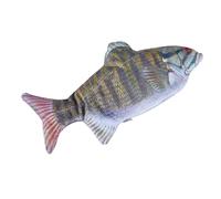 TOYANDONA 2piezas Juguete De Simulación De Pez Eléctrico USB Juguete para Gatos Pez Saltarín De Peluche para Mascotas Divertido De para Gatitos Atún Perca