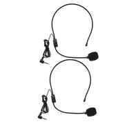 TOYANDONA 2piezas Micrófono De Diadema Profesional Condensador Micrófono para Amplificador De Voz Cable Vocal para Enseñar Canto