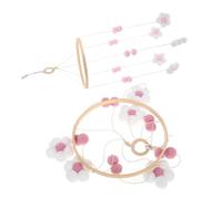 TOYANDONA 2piezas Móvil Cuna Infantil Flores Pompón Accesorios Guardería Decoración Infantil